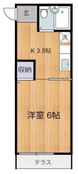 コーポハナブサの物件間取画像