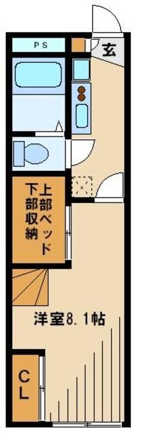 レオパレスSir Houseの物件間取画像