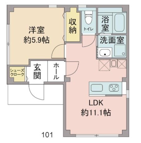 メイワファイブの物件間取画像