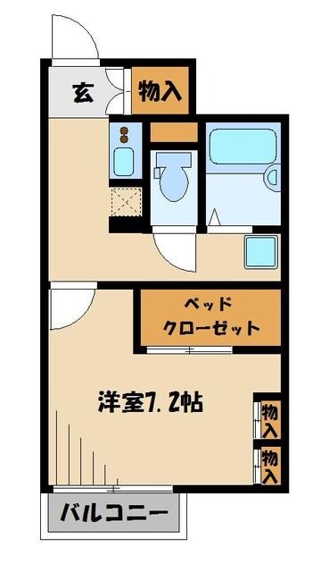 レオパレス山吹の物件間取画像