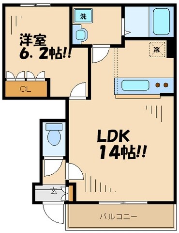 トゥヴェールの物件間取画像