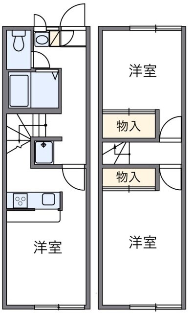 レオパレス大南の物件間取画像