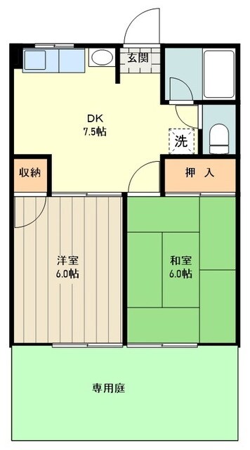 シティハイムひかりハイツの物件間取画像
