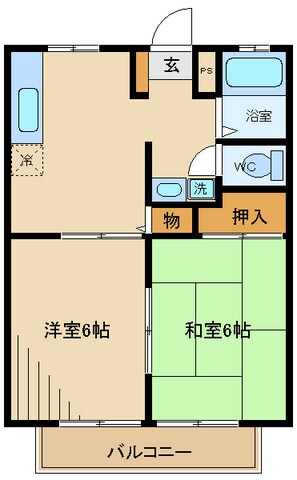 ローズヒルIIの物件間取画像