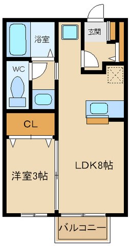 ラ・トゥーエルの物件間取画像
