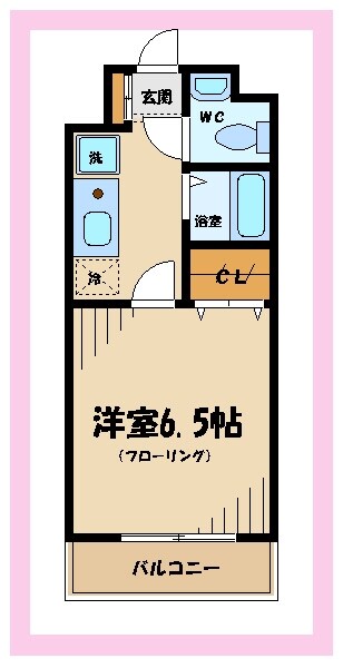 晴見町明星パレスの物件間取画像