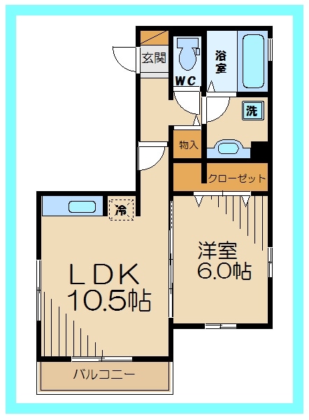 P.O.M 分倍河原の物件間取画像