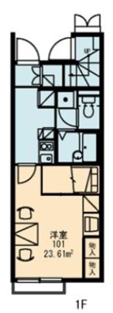 レオパレスブルーコーポの物件間取画像