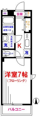 カーサ・アモローザの物件間取画像