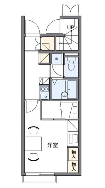 レオパレスKAZUの物件間取画像