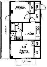 ブルーハイネス落合の物件間取画像