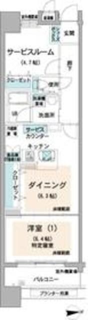 ロイヤルパークス荻窪の物件間取画像