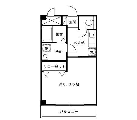 Amenity Courtの物件間取画像