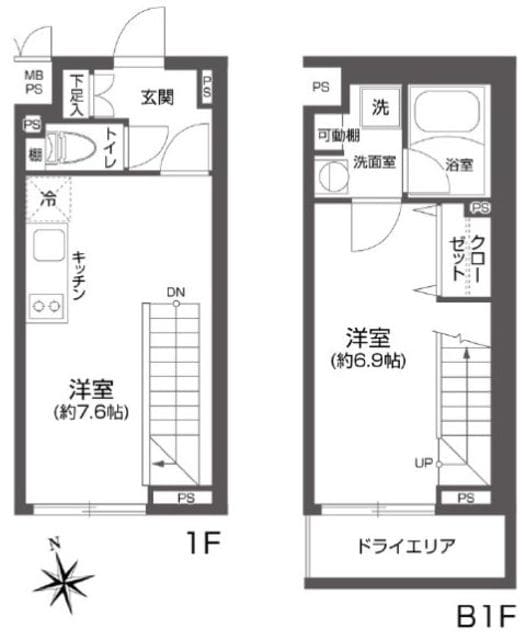 LEGALAND高円寺の物件間取画像
