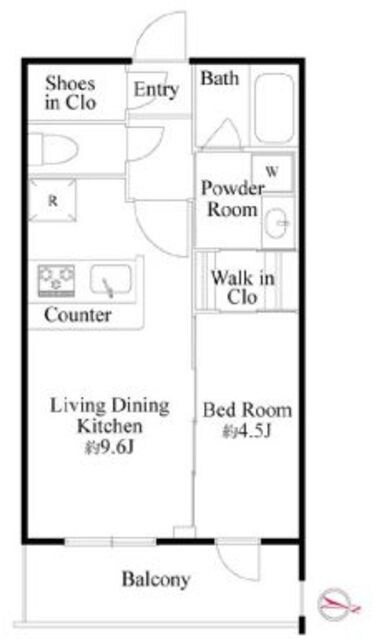 ラ・ミアカーサ東中野の物件間取画像