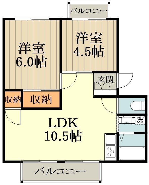 コンチェルトの物件間取画像
