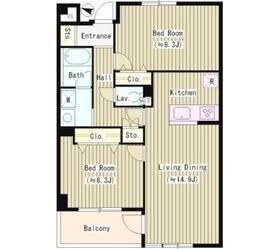 K’s中落合の物件間取画像