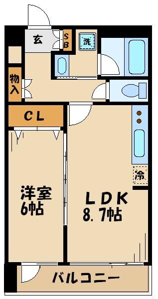 クロスフォート砧の物件間取画像