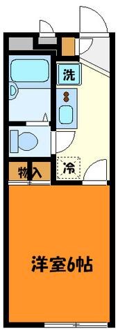 レオパレスNAKAGOMEの物件間取画像