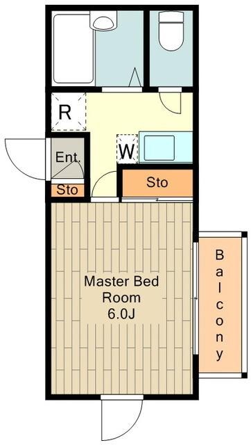 レオパレスプチベルク参番館の物件間取画像
