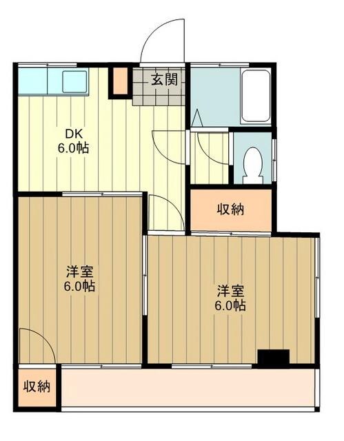 コーポユキの物件間取画像