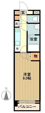 パルクサイドの物件間取画像