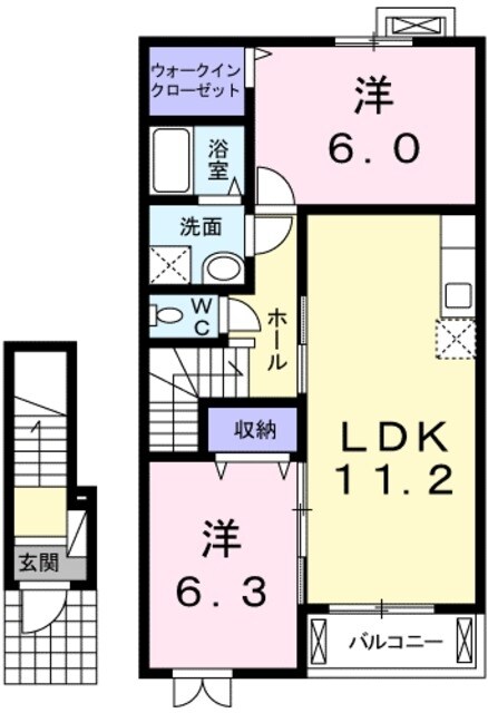 グリシーヌの物件間取画像
