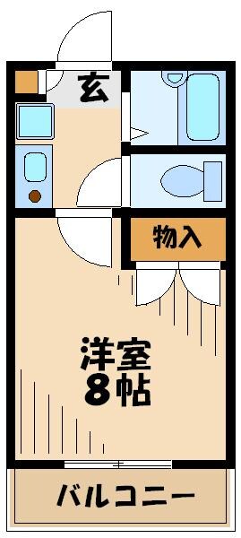 レオパレスドミールKの物件間取画像