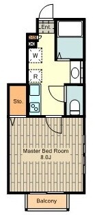STUDIO(ステュディオ)の物件間取画像