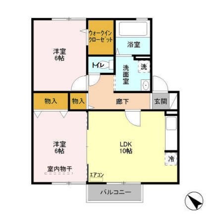K・ファミリアの物件間取画像