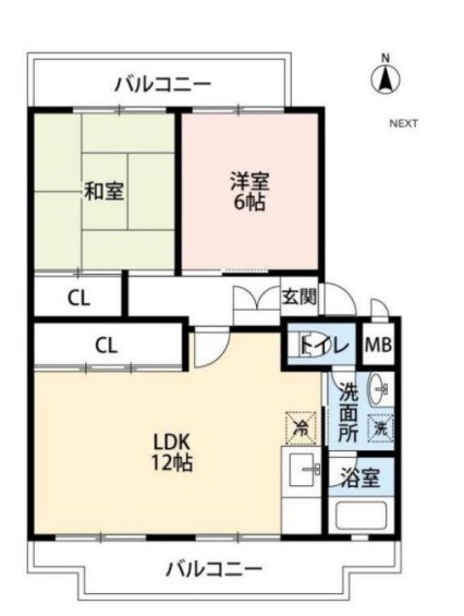 パークシティ白扇1号棟の物件間取画像