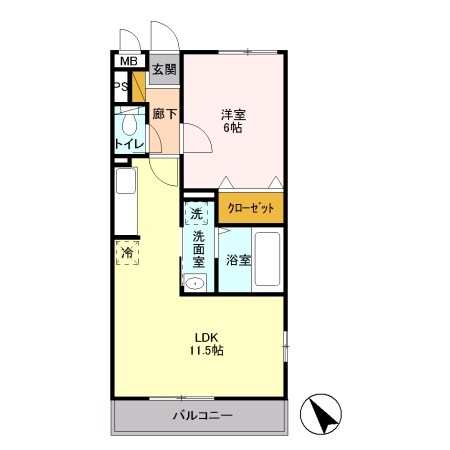 コスモガーデンの物件間取画像