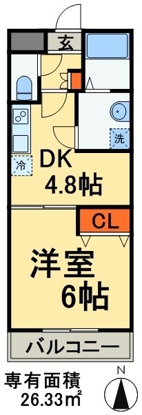 プライディア幕張の物件間取画像