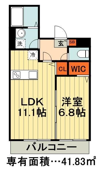 メイアジュール登戸の物件間取画像