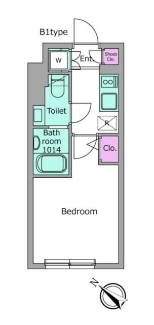 ラクラス南行徳の物件間取画像