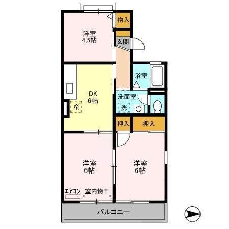 サンカーズの物件間取画像
