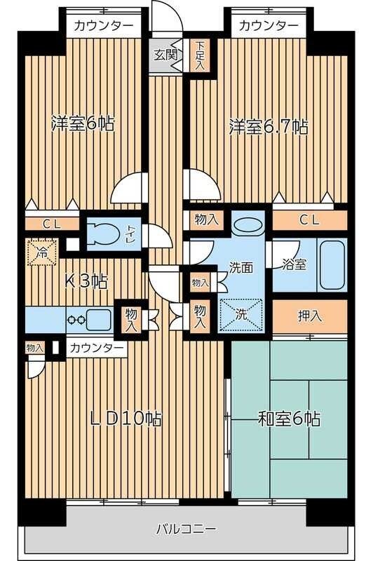 CITY SPIRE 西葛西の物件間取画像
