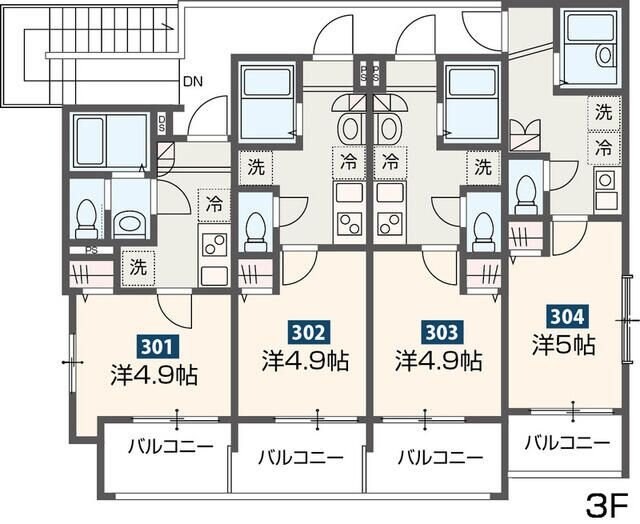 MELDIA新検見川IIIの物件間取画像