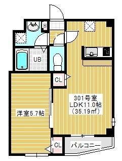 Chez Plaisant(シェプレゾン)の物件間取画像