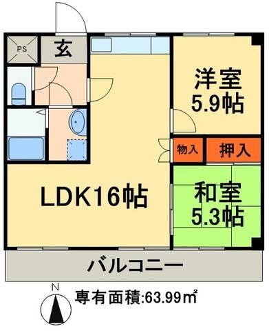 パークハイツの物件間取画像