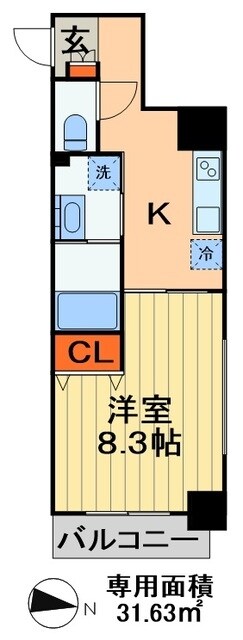 千葉中央・大庄マンションの物件間取画像