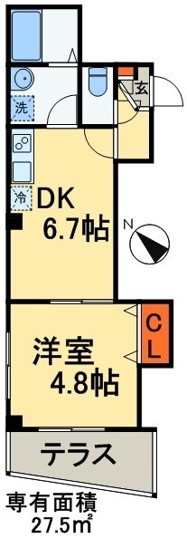 ツリーフィールド幕張の物件間取画像