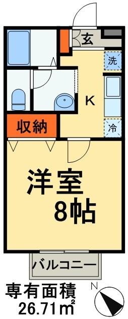 サンピラーの物件間取画像