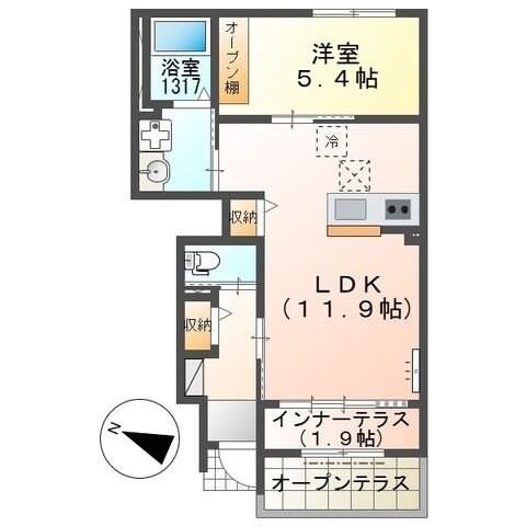 ラ・ヴィータの物件間取画像