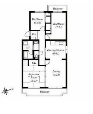 メゾンベルウッドの物件間取画像