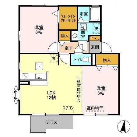 マリンハイツの物件間取画像