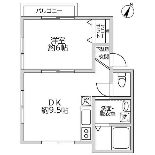 ハイツ白樺の物件間取画像