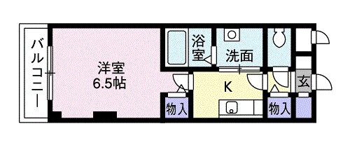 セモア中山の物件間取画像