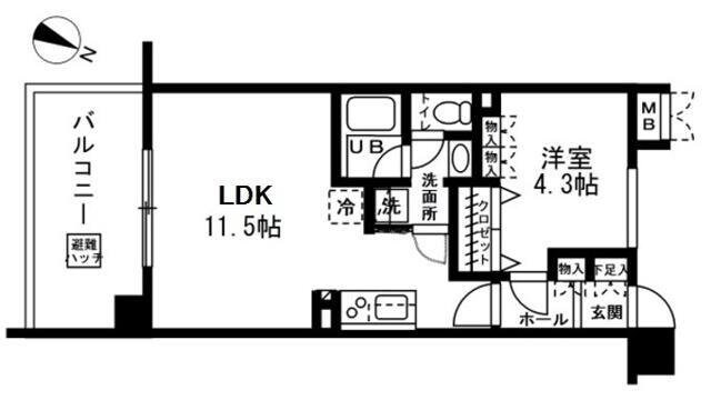 グランパティオス公園西の街5番館の物件間取画像
