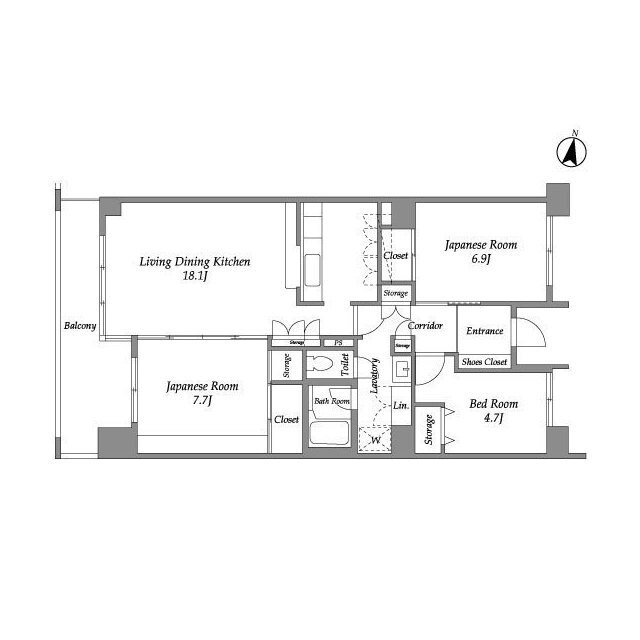 テレパレス西千葉の物件間取画像